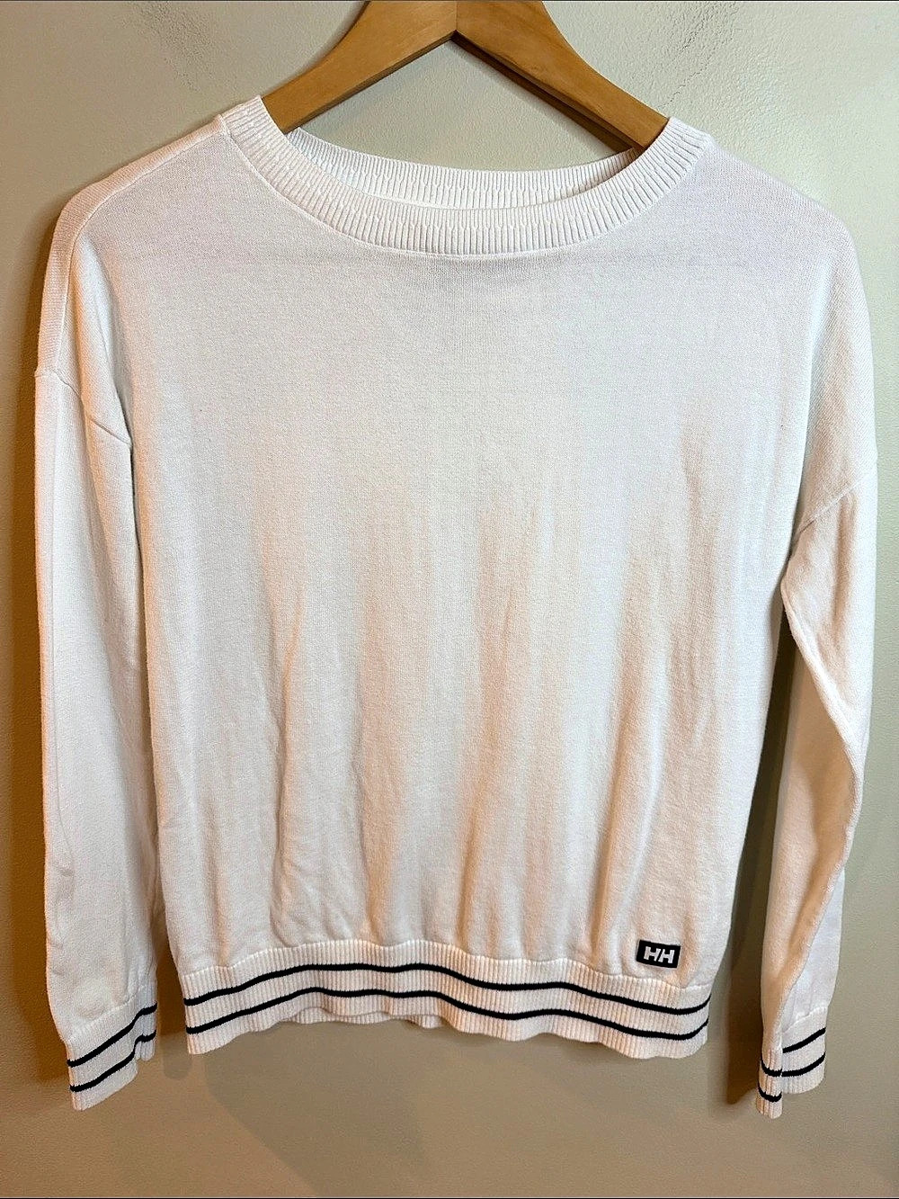 Helly Hansen Summer Crew Neck Sweater in White, Small